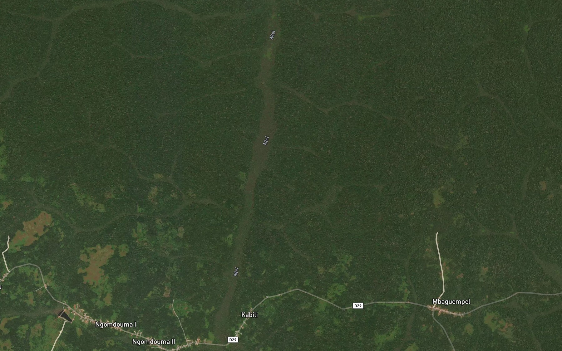 Satellite map of the Akwakedjo