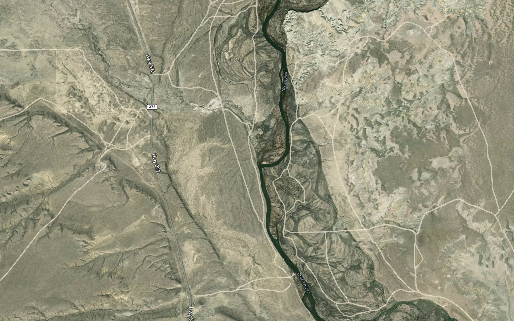 Satellite map of the Shute Creek