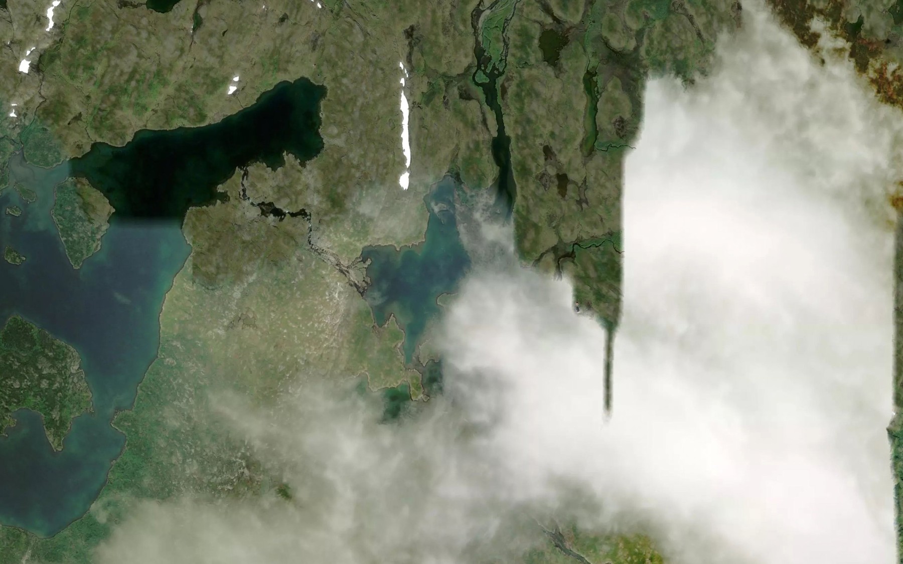 Satellite map of the Beritvatnet