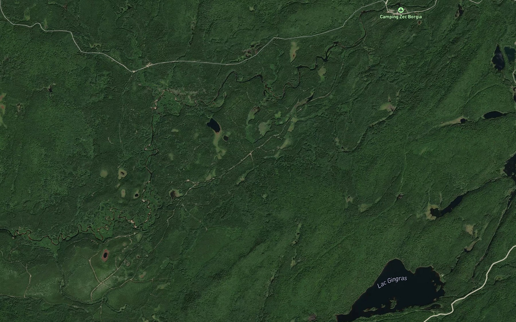 Satellite map of the Lac Misere