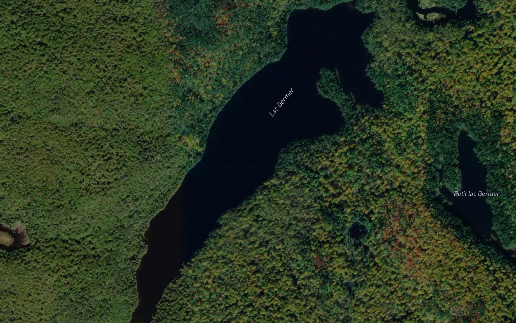 Satellite map of the Lac Germer