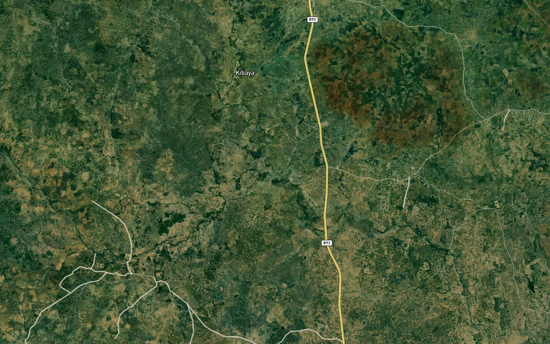 Satellite map of the Mbuji