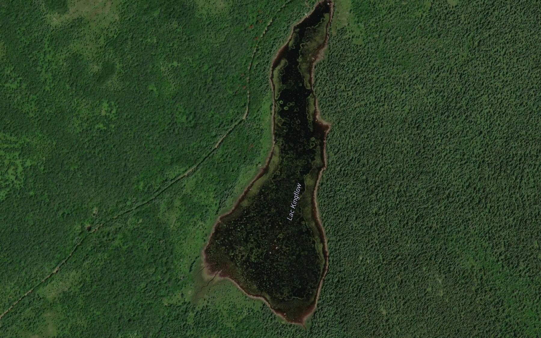Satellite map of the Lac Kingflow