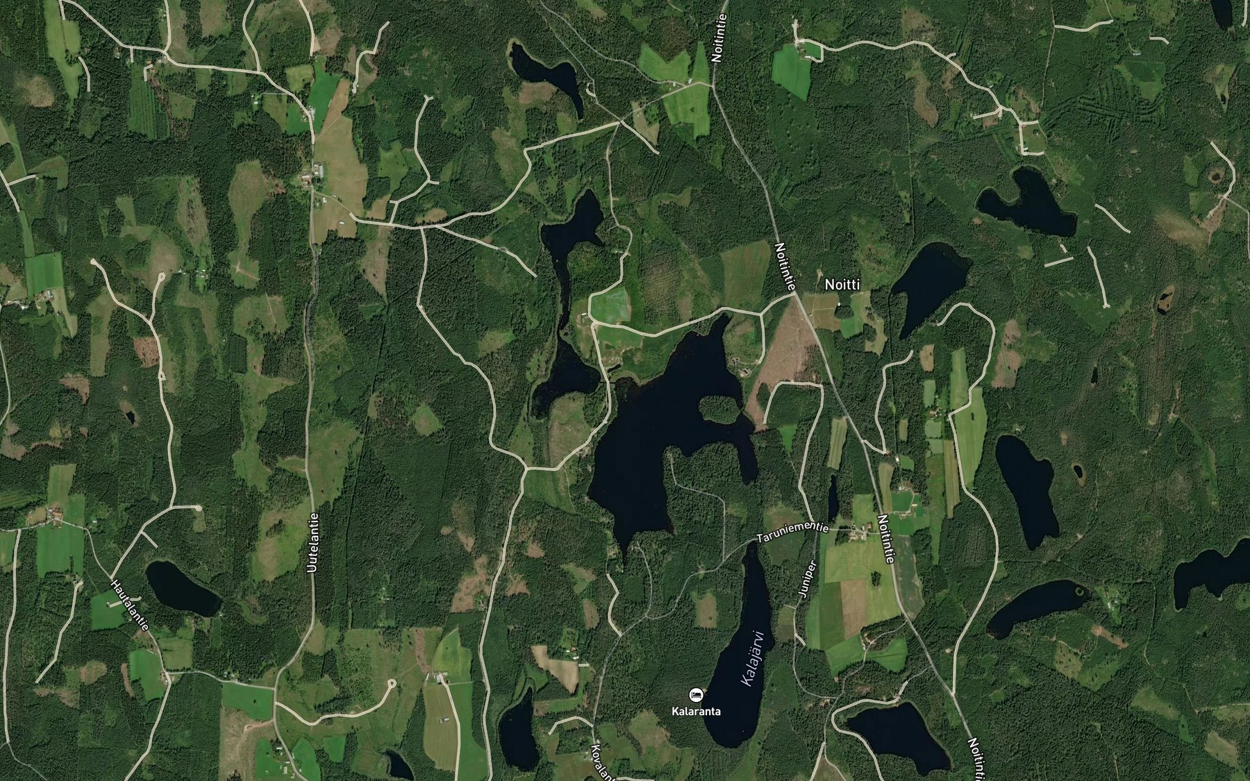 Satellite map of the Salmelansalmi