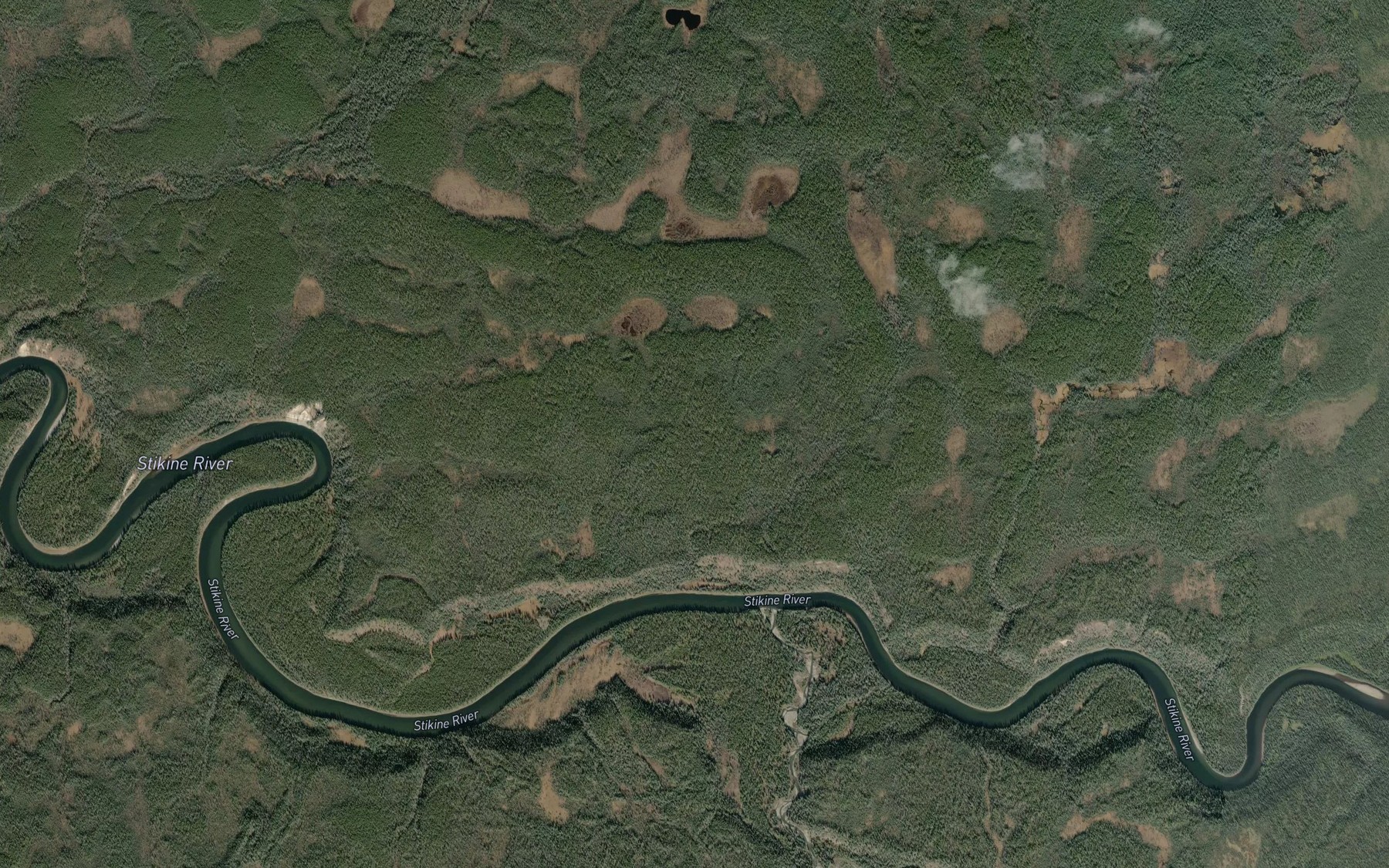 Satellite map of the Sanabar Creek