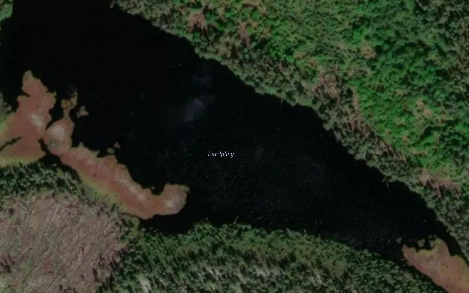 Satellite map of the Lac Ipling