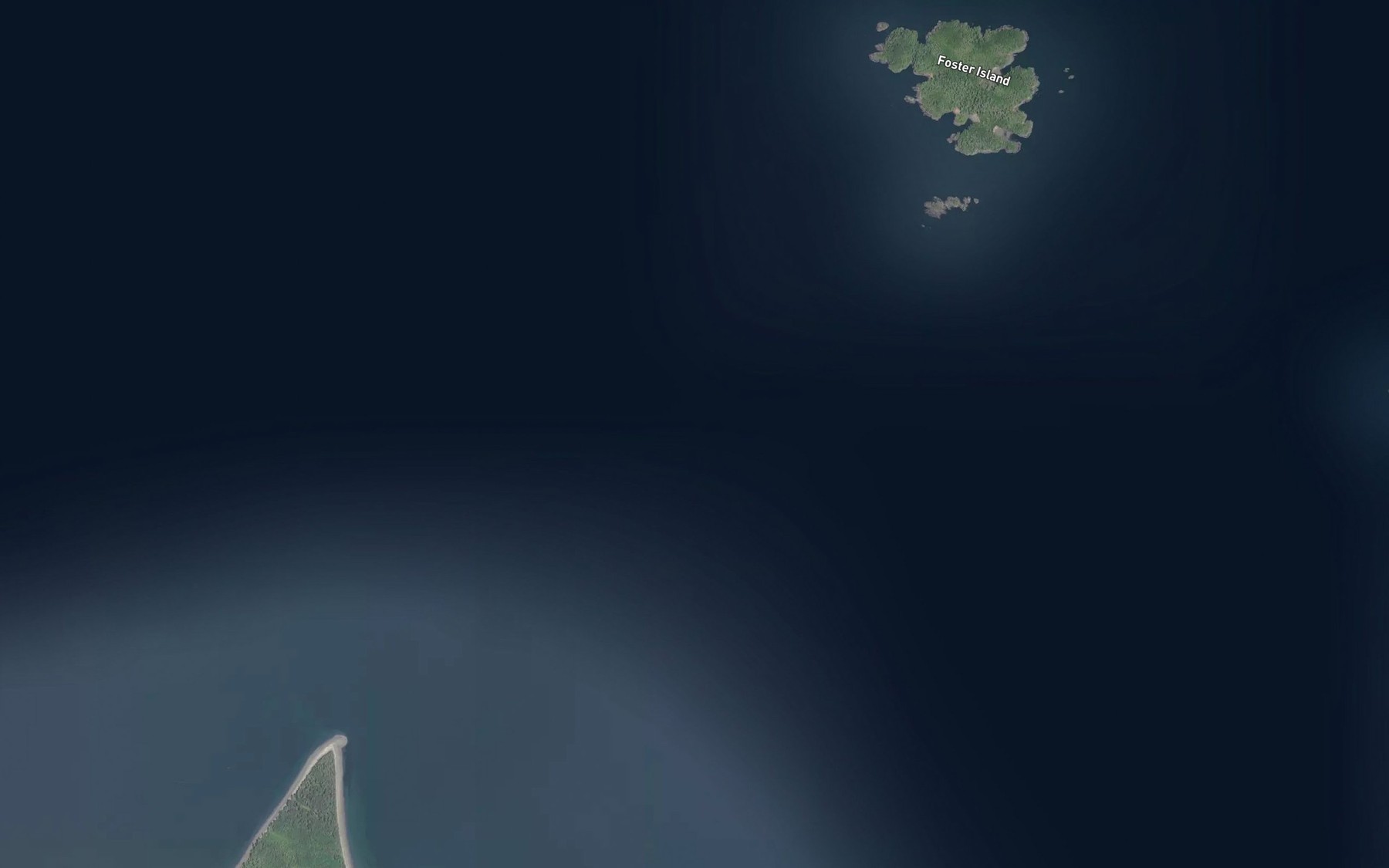Satellite map of the George Passage