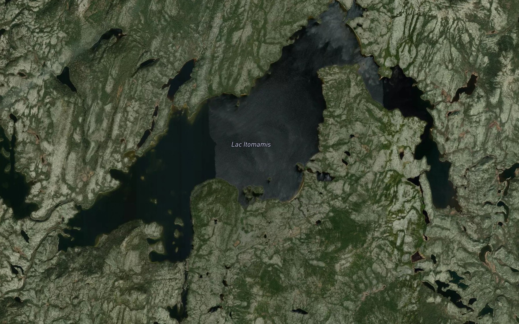 Satellite map of the Lac Itomamis