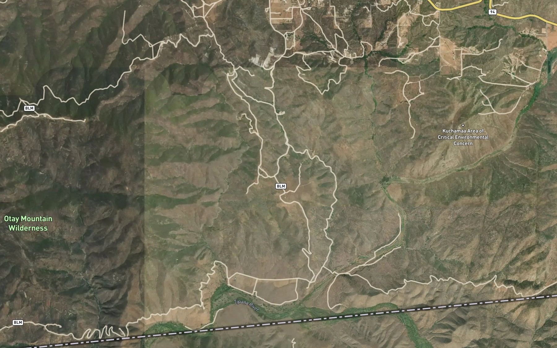 Satellite map of the Lupe Spring