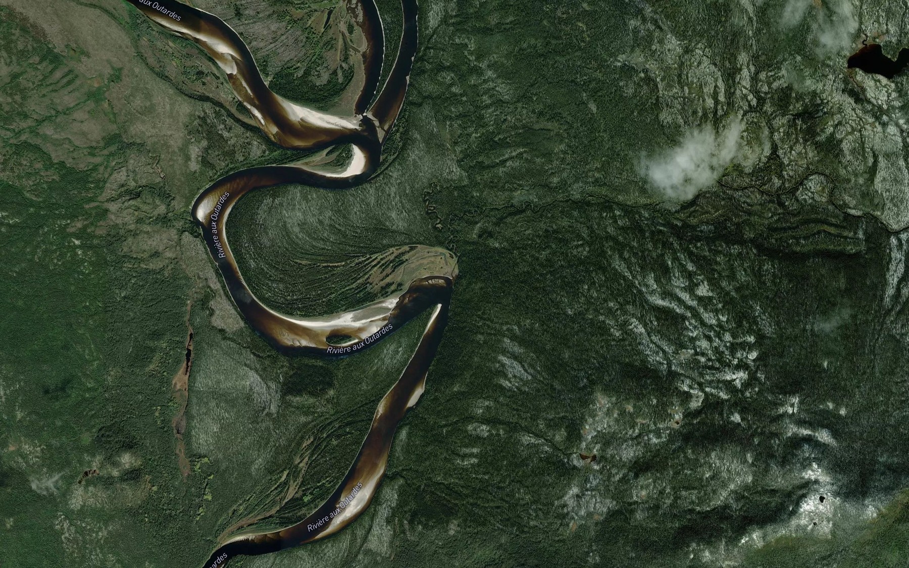 Satellite map of the Coude Thor