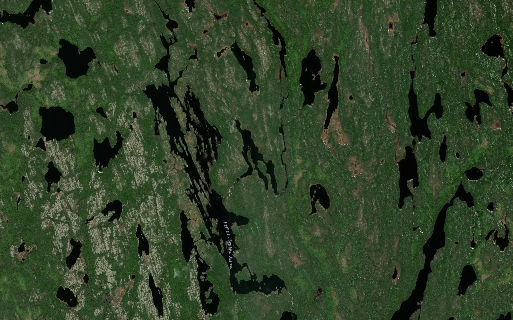 Satellite map of the Lac Pieuvre