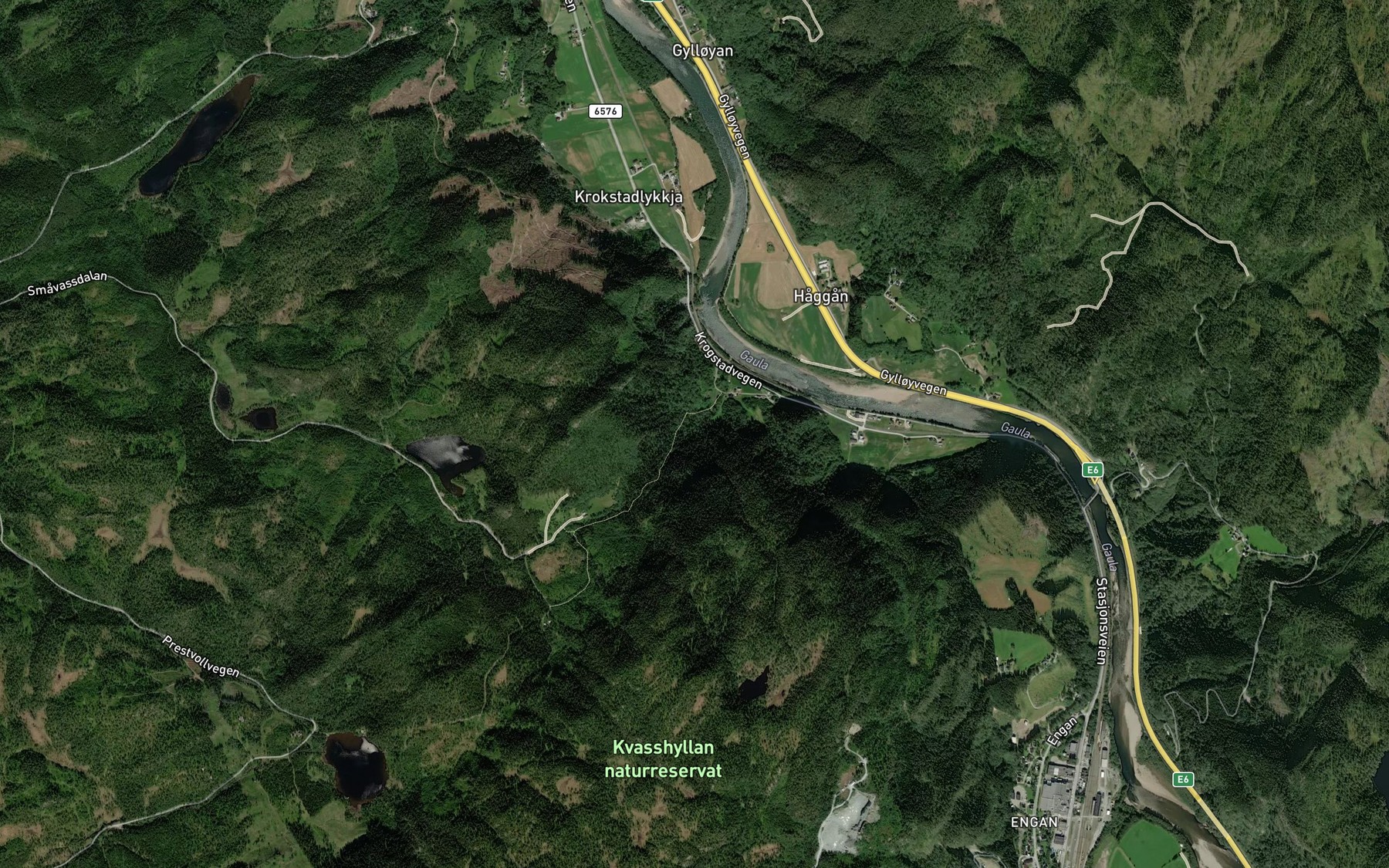 Satellite map of the Bjorkbekken