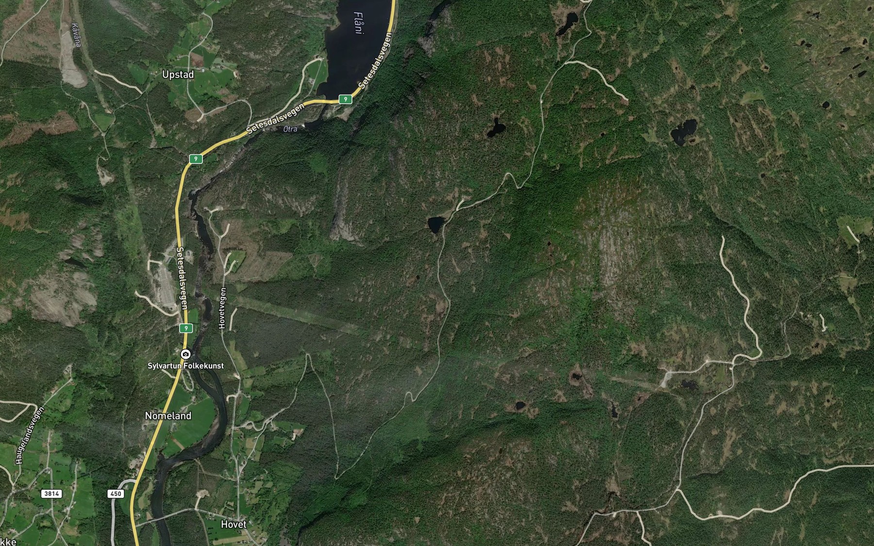Satellite map of the Oydetjornsbekken