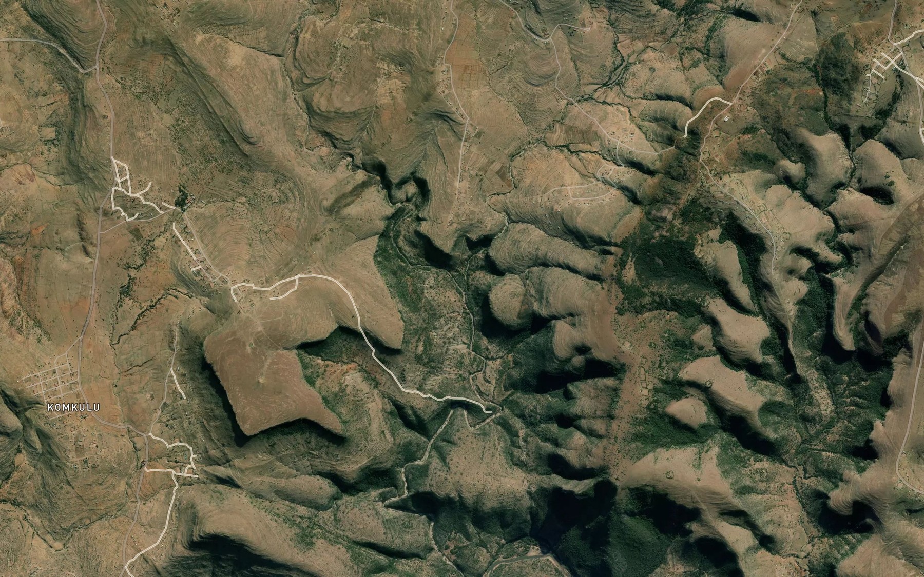 Satellite map of the Ku Banzi