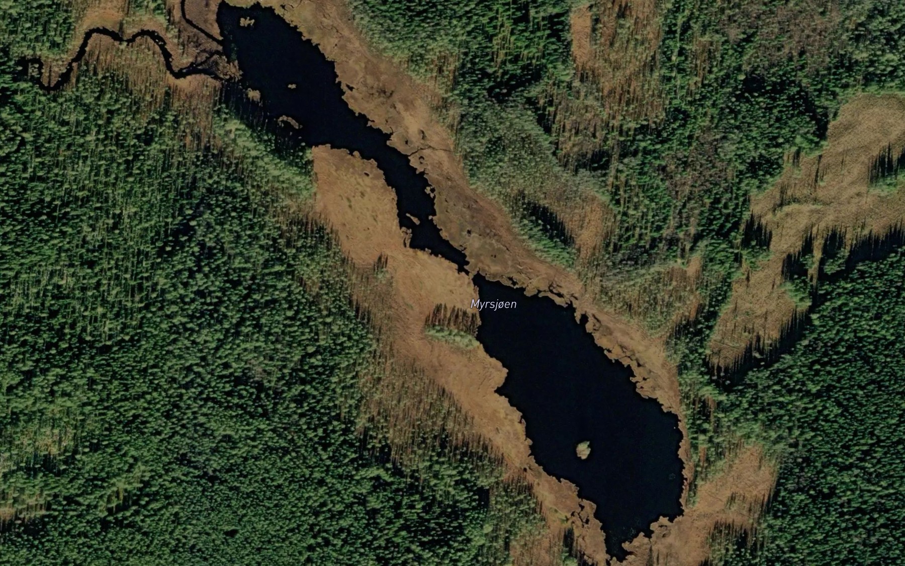 Satellite map of the Myrsjoen