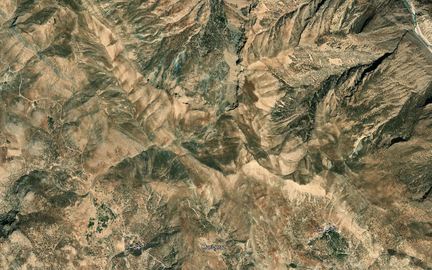 Satellite map of the Cheshmeh-ye Kongereh
