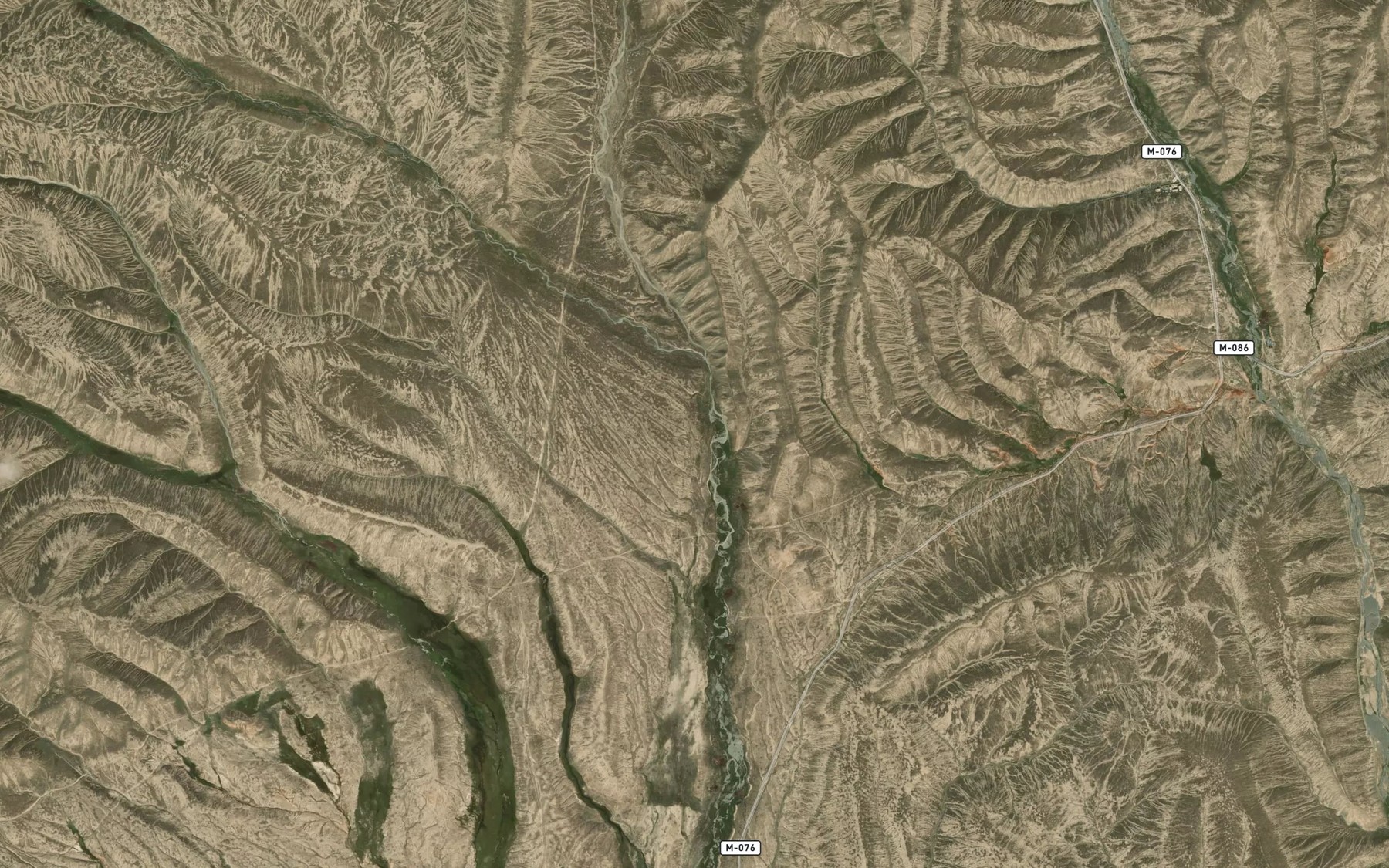 Satellite map of the Kyuesu