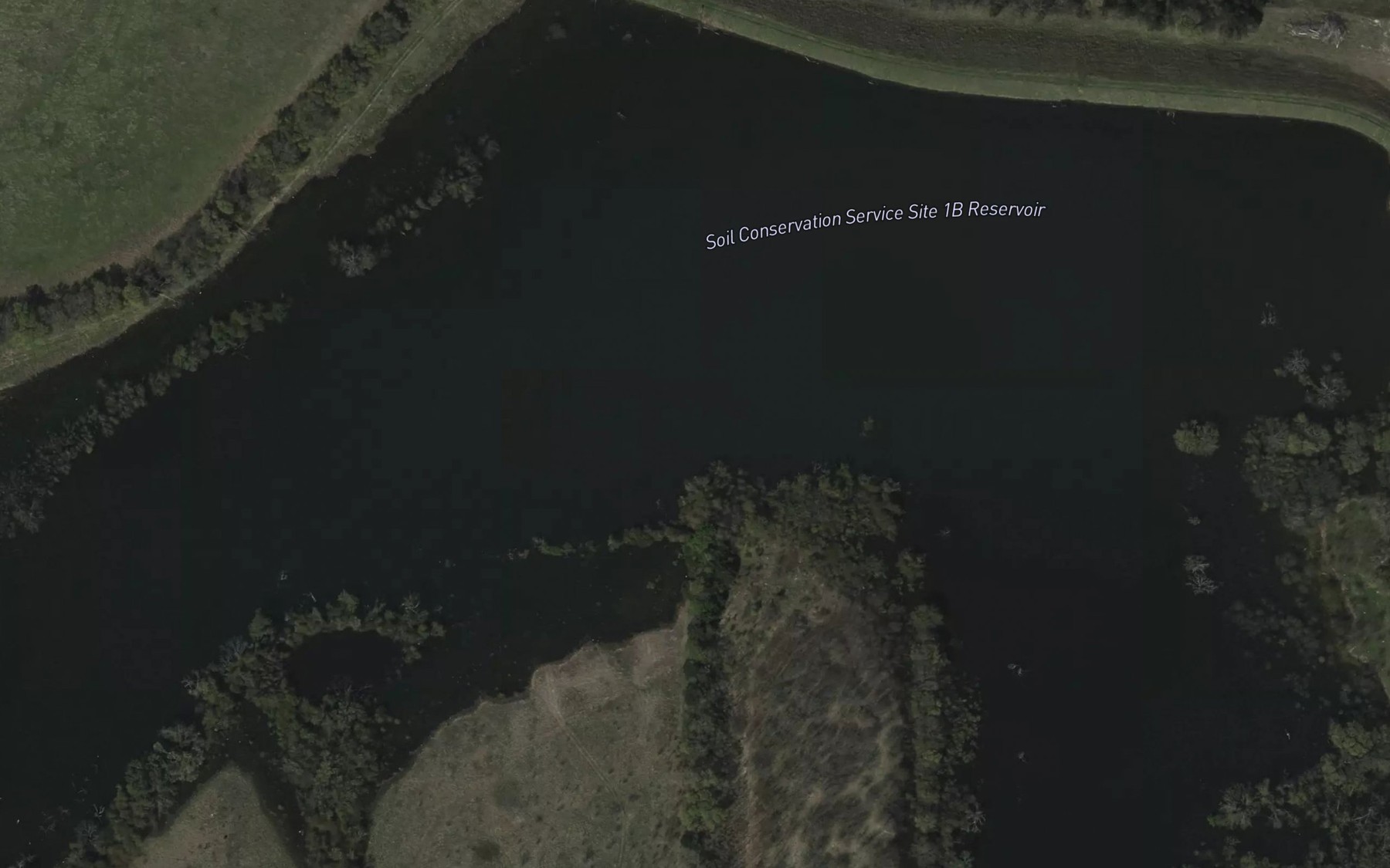 Satellite map of the Soil Conservation Service Site 1b Reservoir