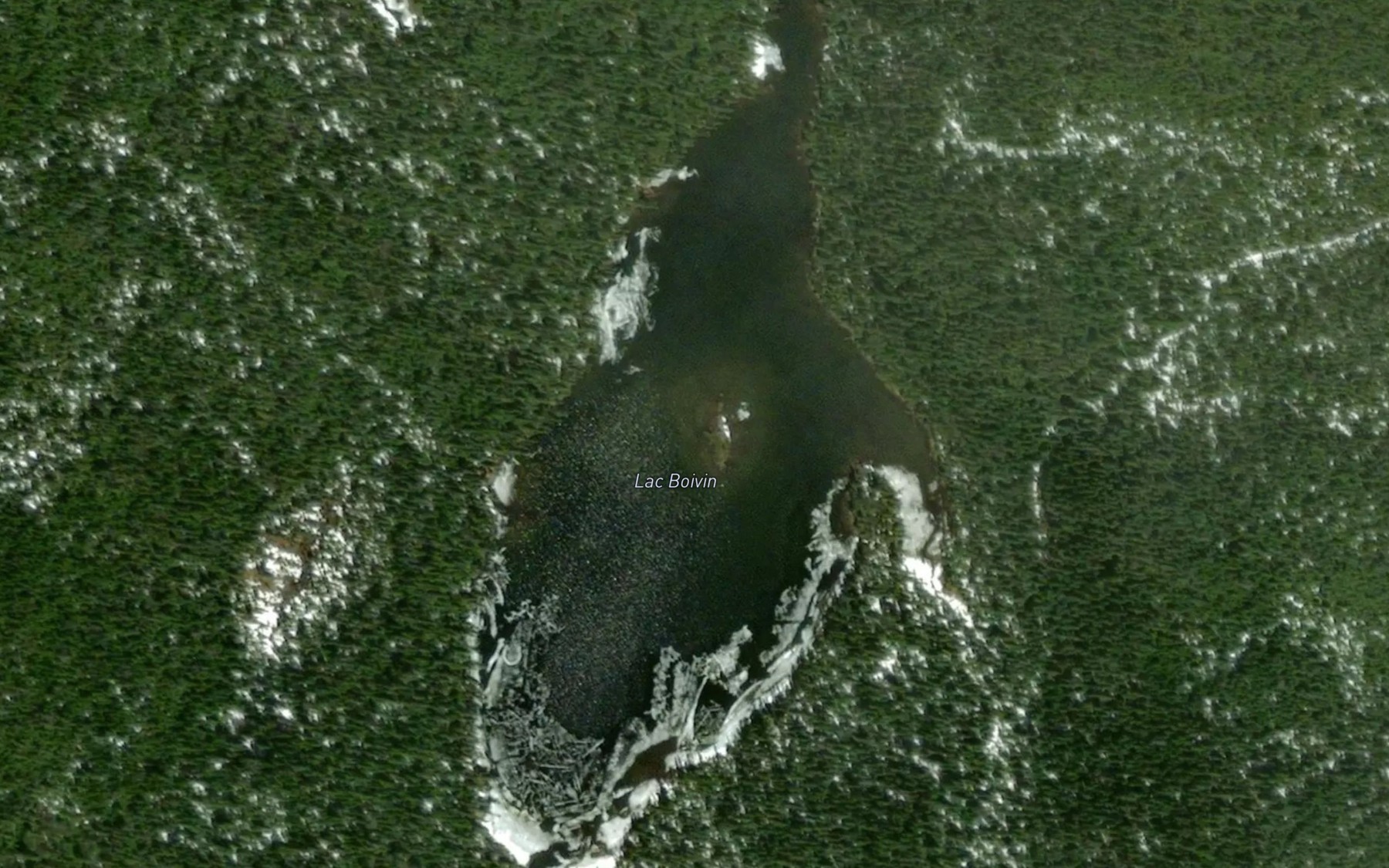 Satellite map of the Lac Legendre