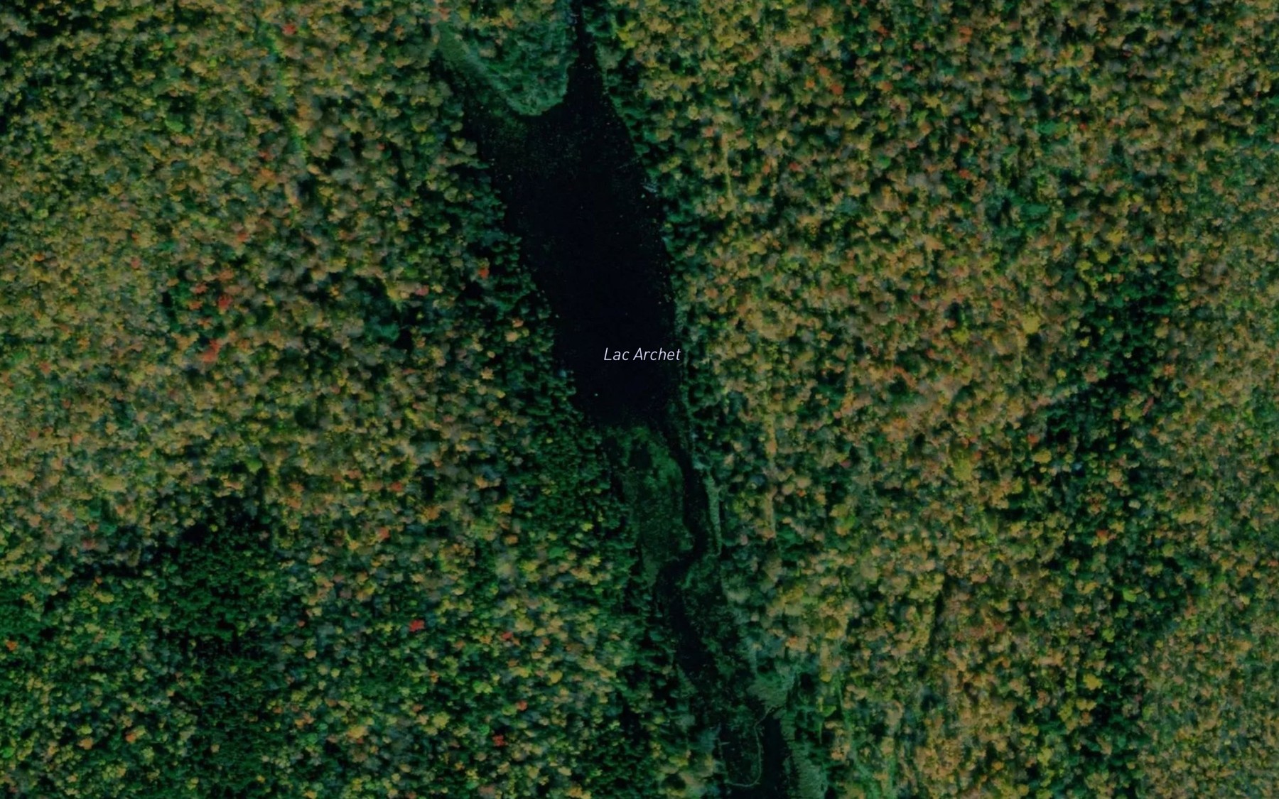 Satellite map of the Lac Archet