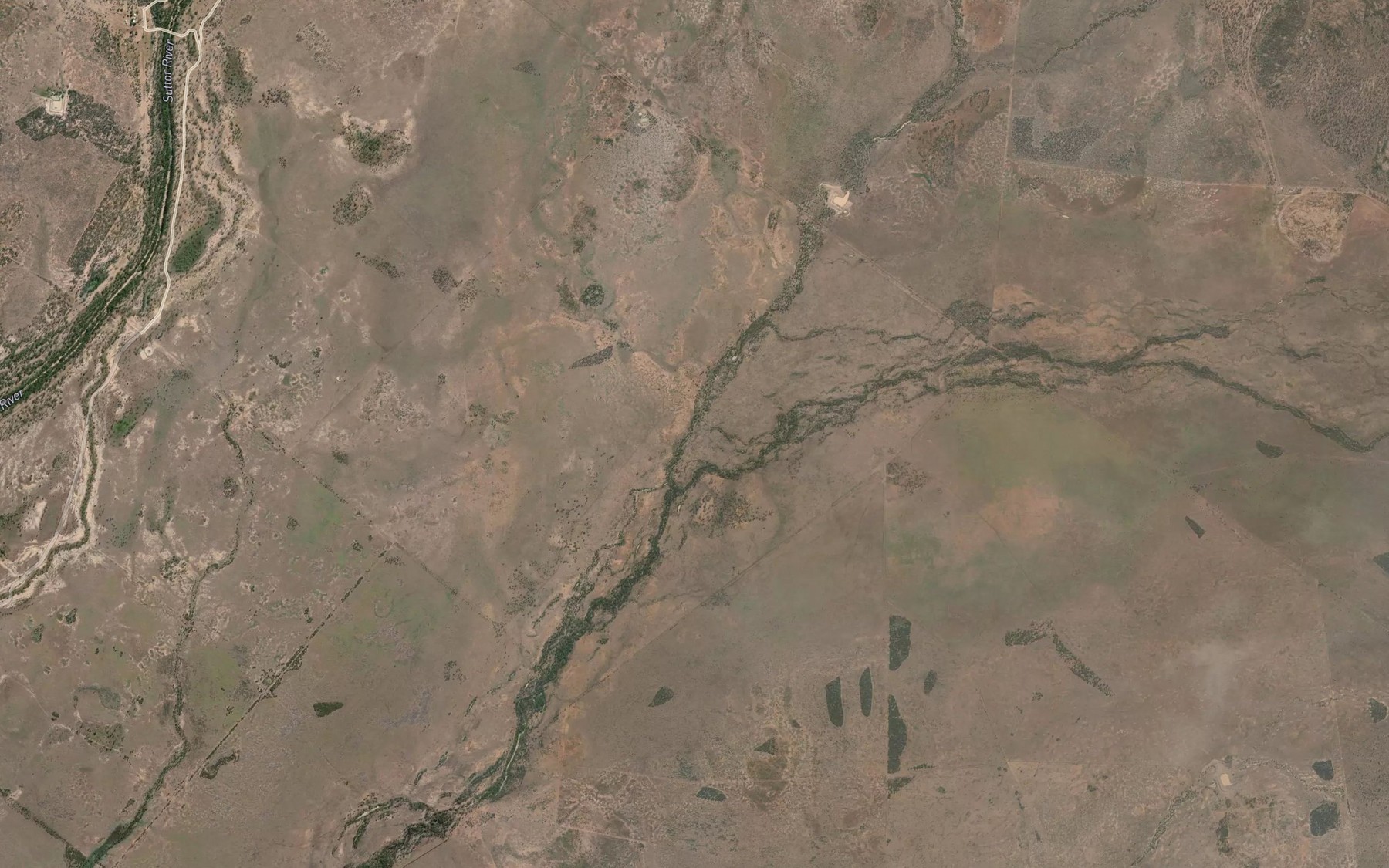 Satellite map of the Wah Tan Gooben Creek