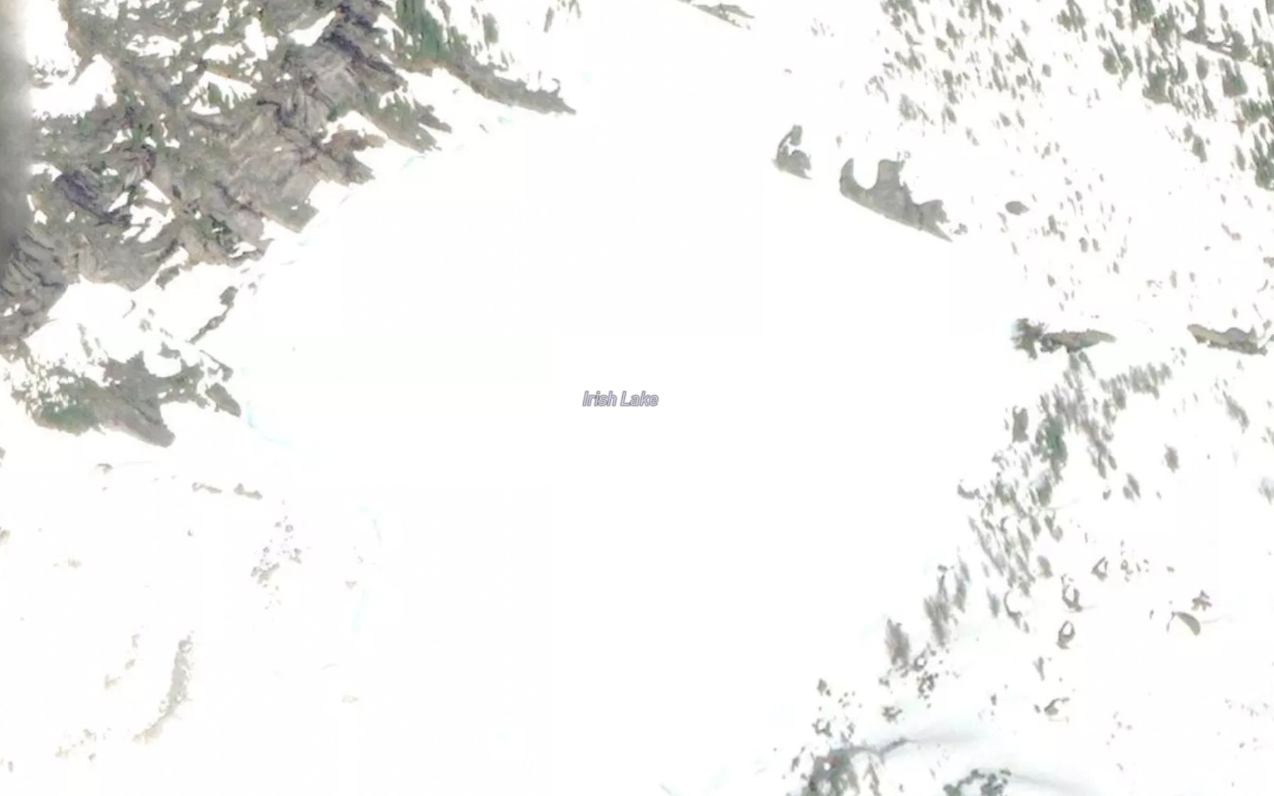 Satellite map of the Irish Lake