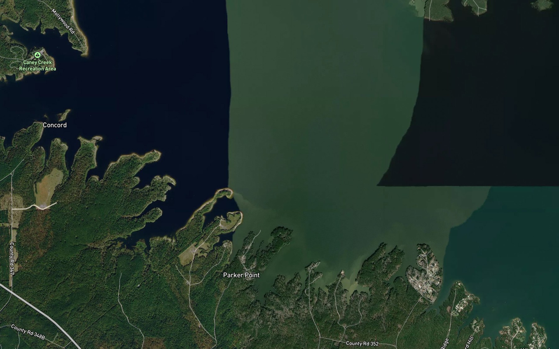 Satellite map of the Beech Grove Branch