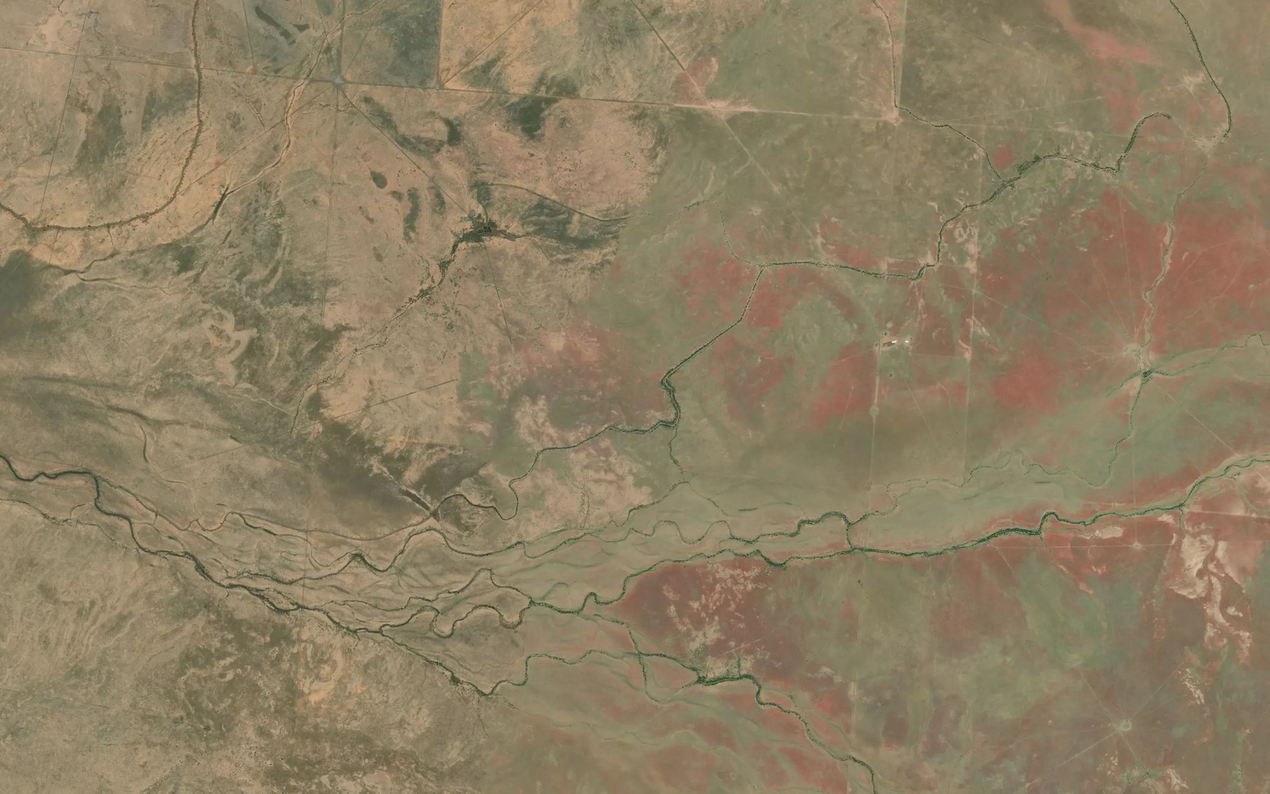 Satellite map of the Cook Creek