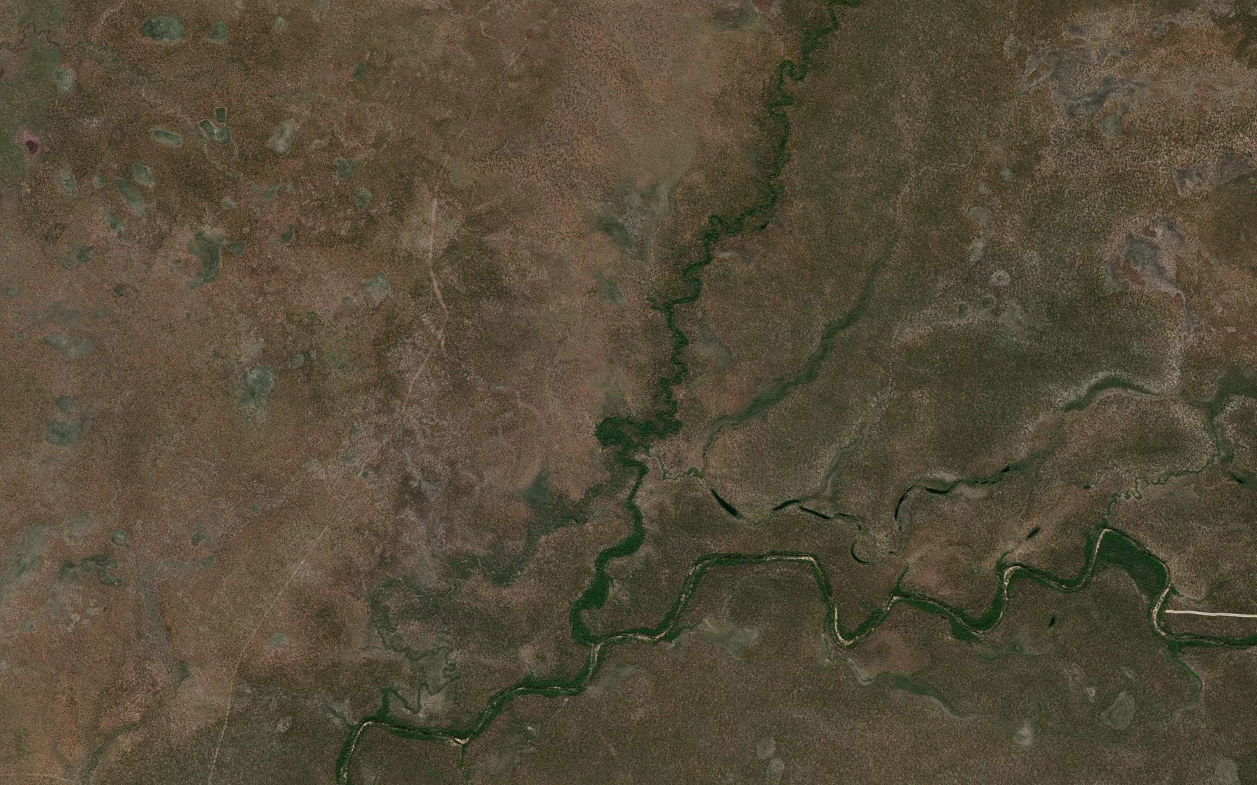 Satellite map of the Schramm Creek