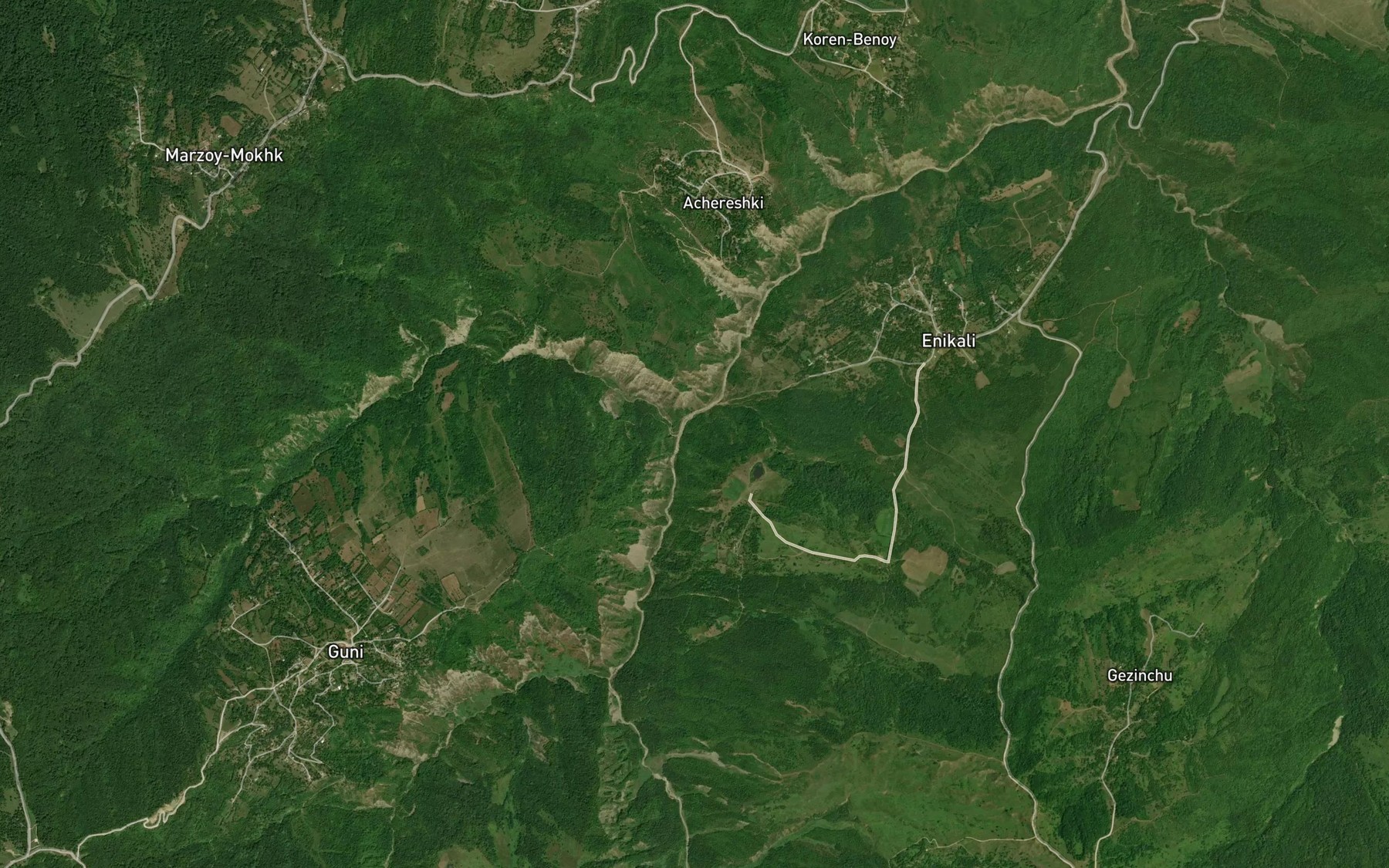Satellite map of the Bulk