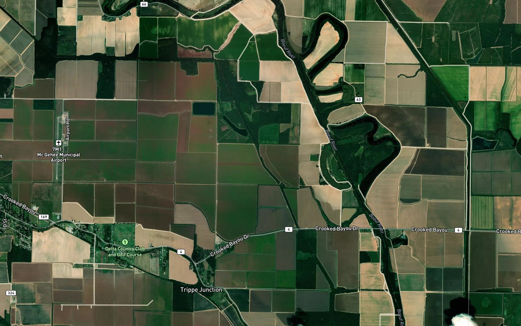 Satellite map of the Canal Number 18