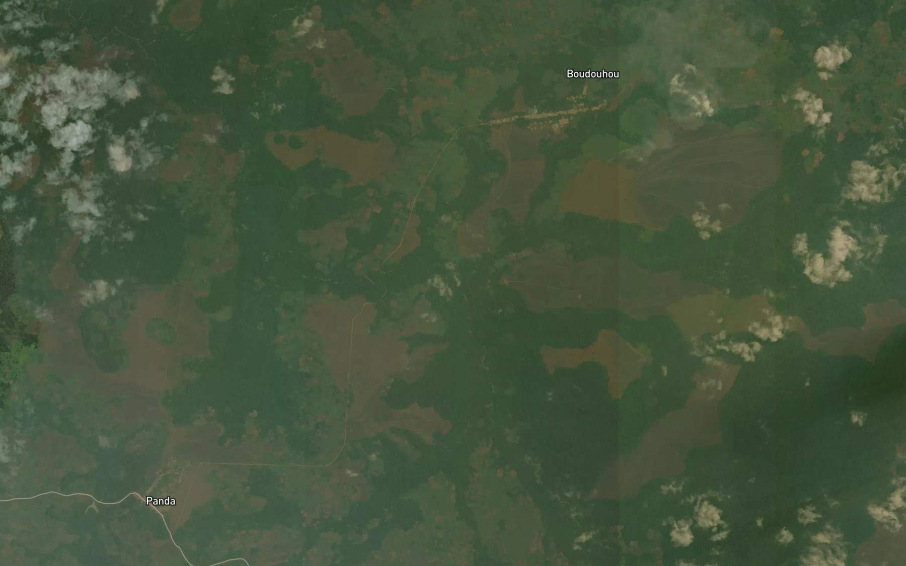 Satellite map of the Tchetche
