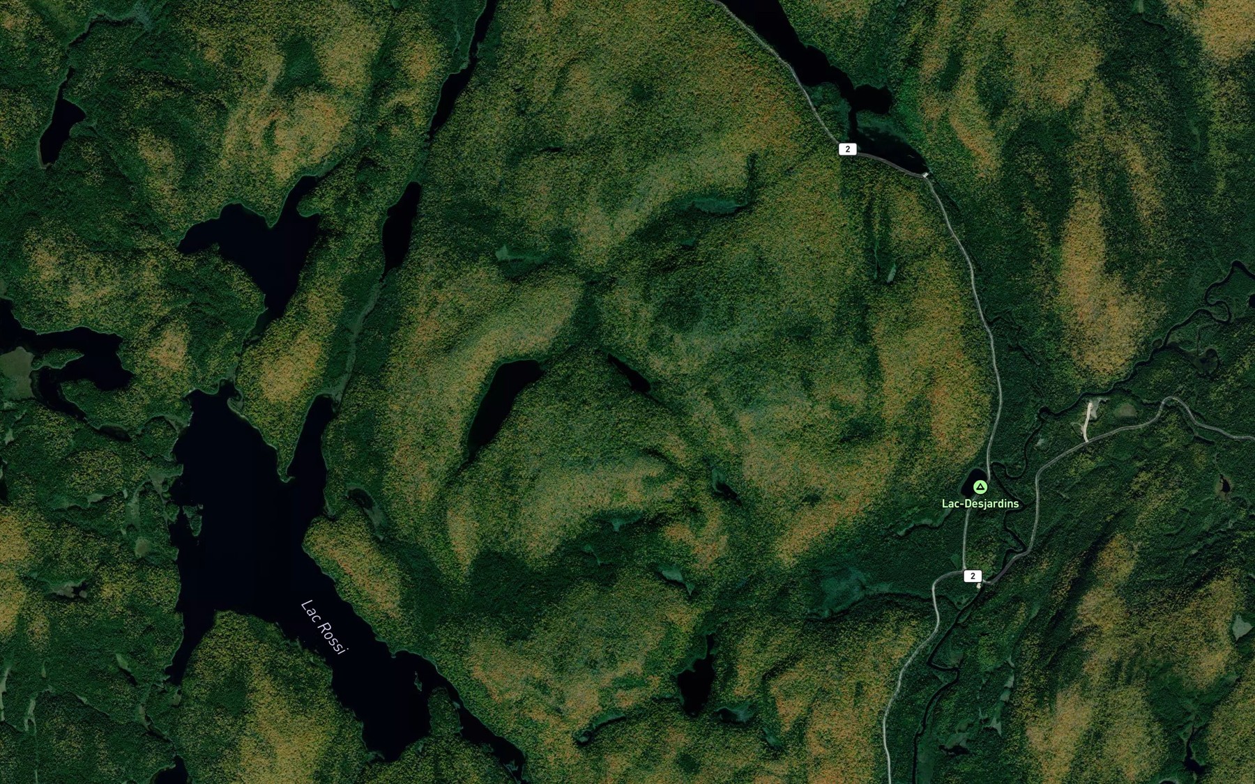 Satellite map of the Lac Huriel