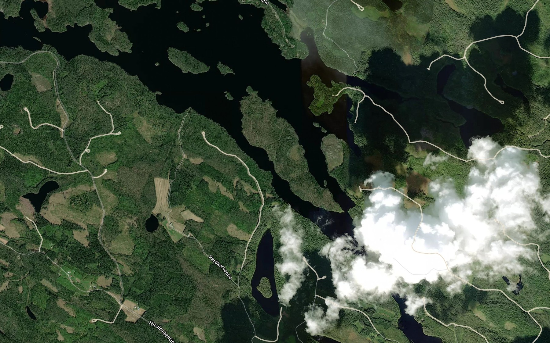 Satellite map of the Myllysalmi
