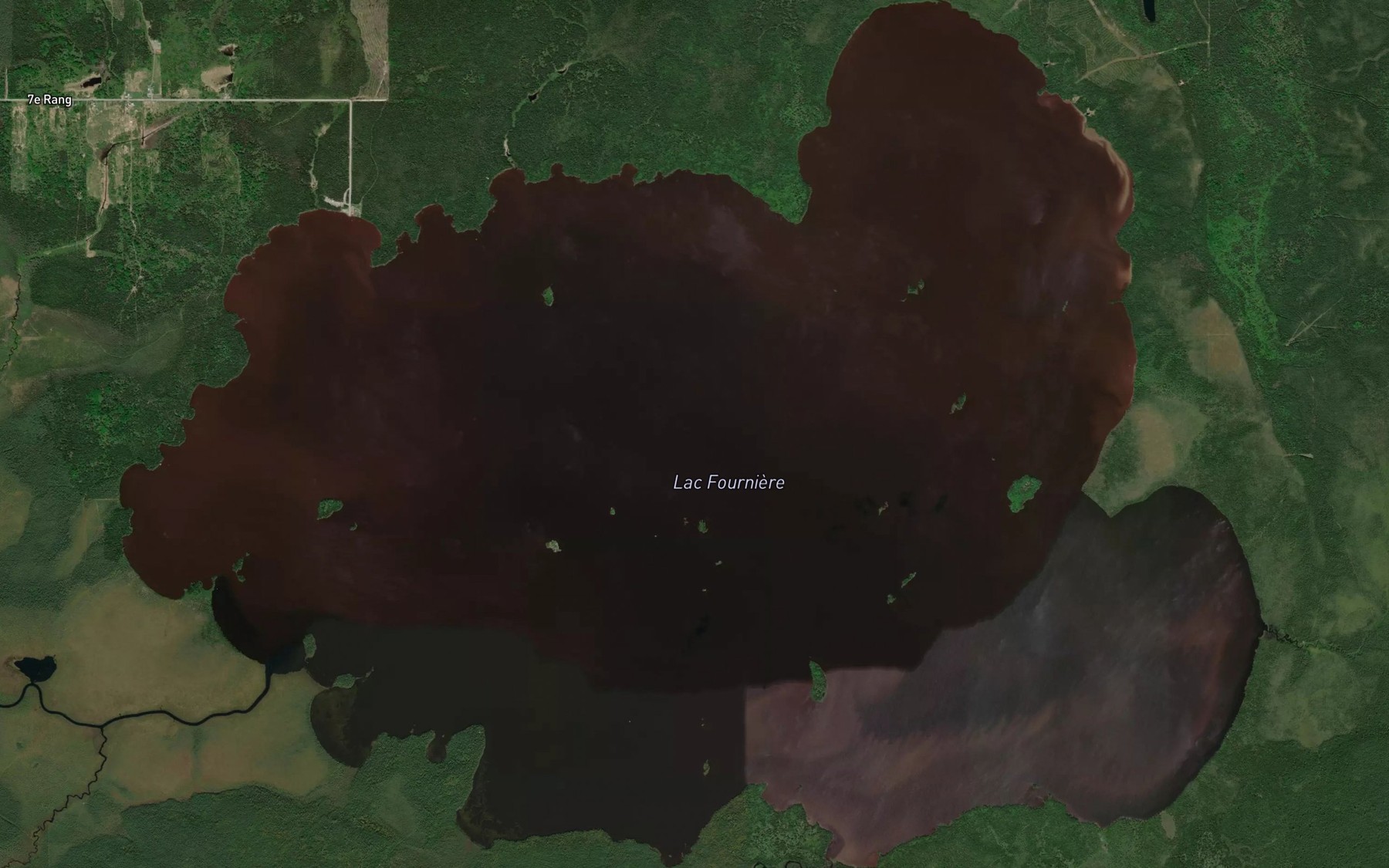 Satellite map of the Lac Fourniere