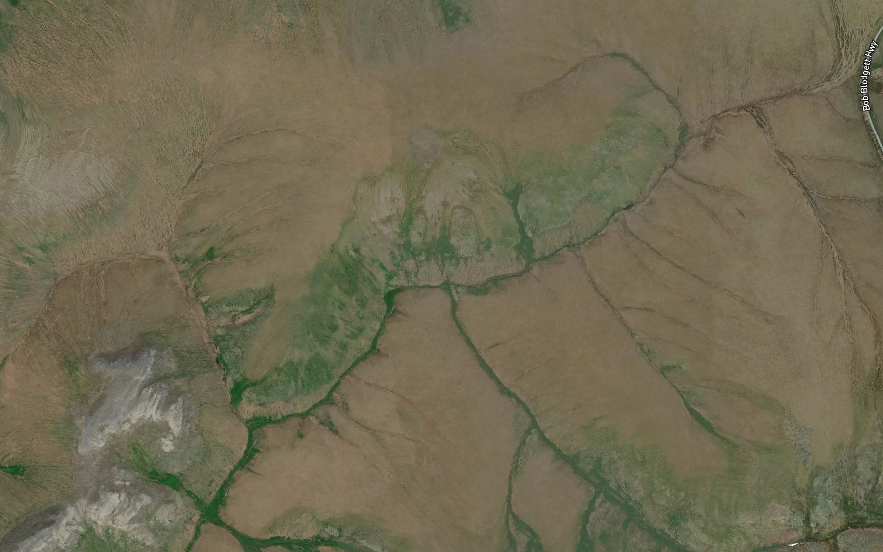 Satellite map of the Sulven Creek