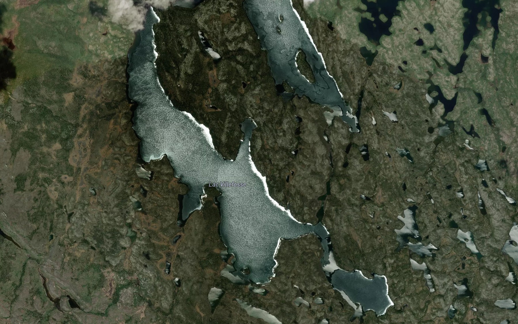 Satellite map of the Lac Villefosse