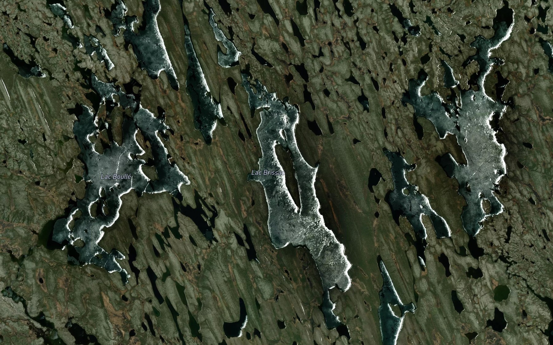 Satellite map of the Lac Brissac