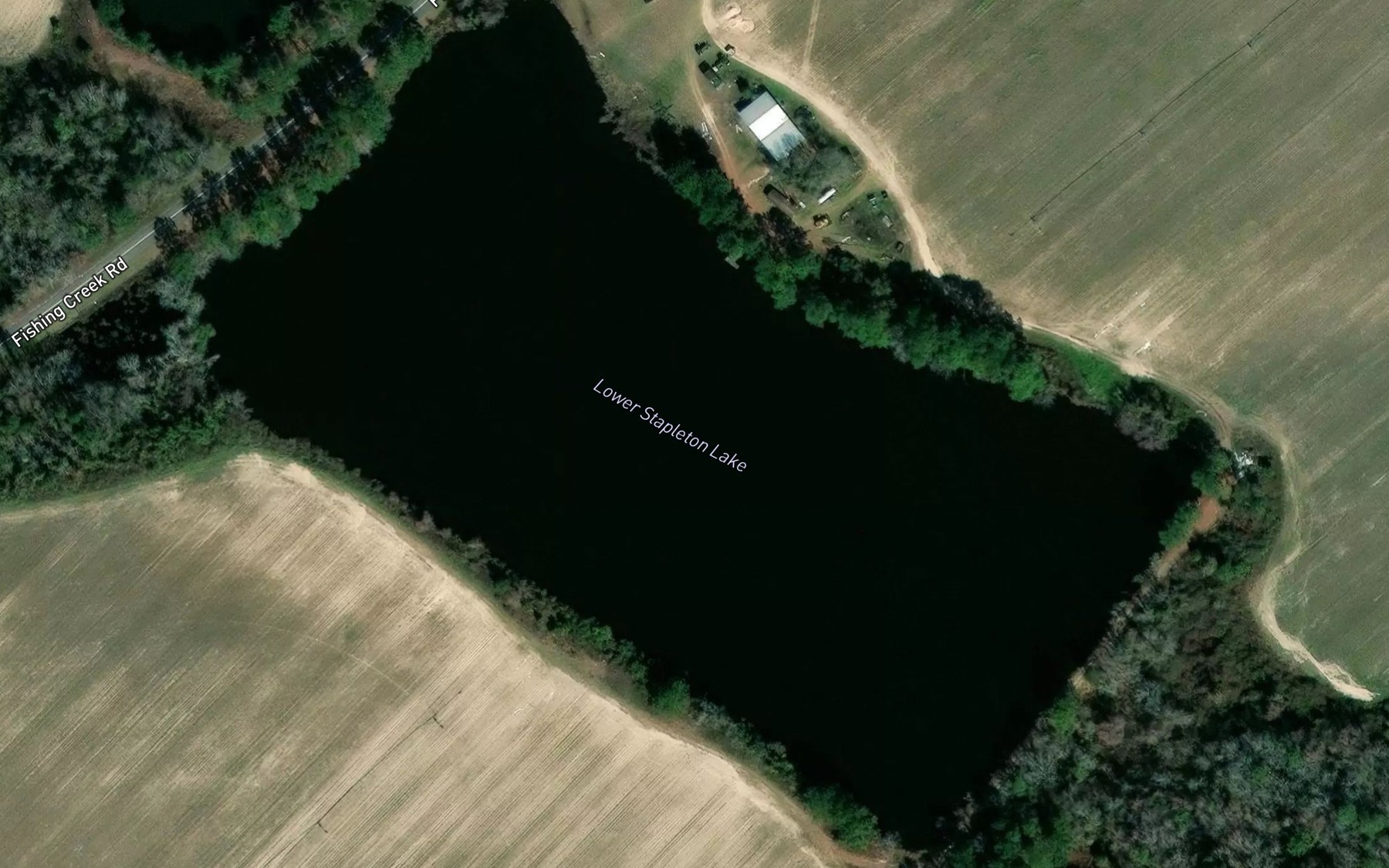 Satellite map of the Lower Stapleton Lake