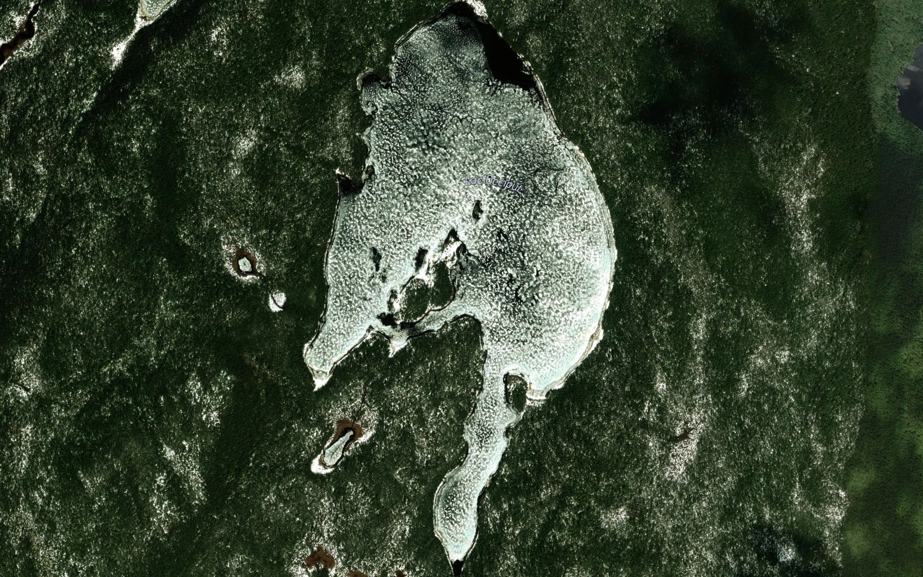 Satellite map of the Lac Occiput
