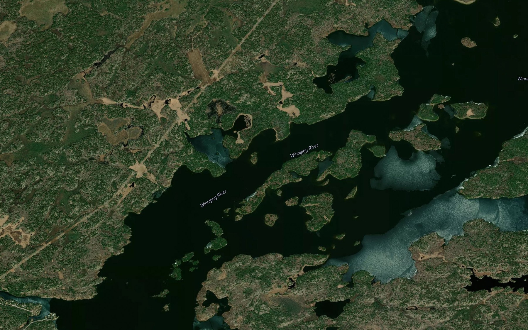 Satellite map of the North Shore Channel
