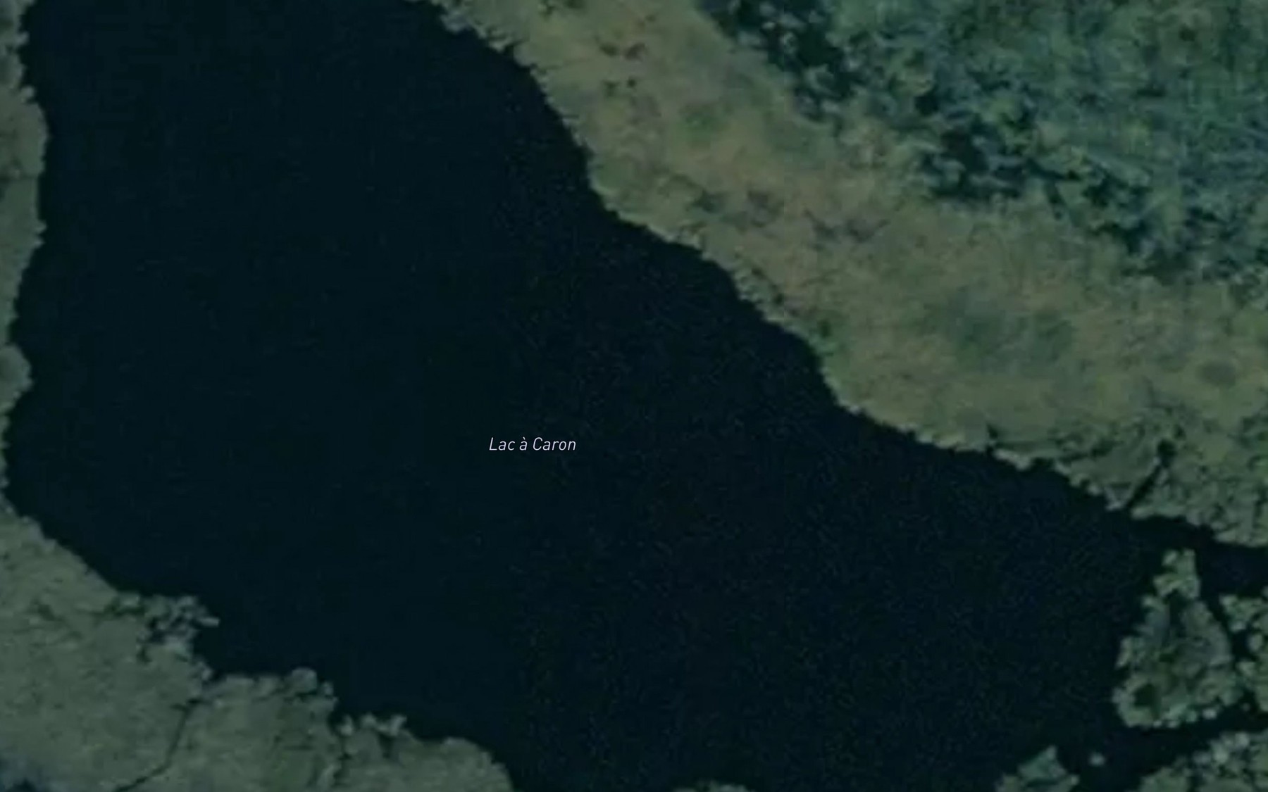 Satellite map of the Lac a Caron