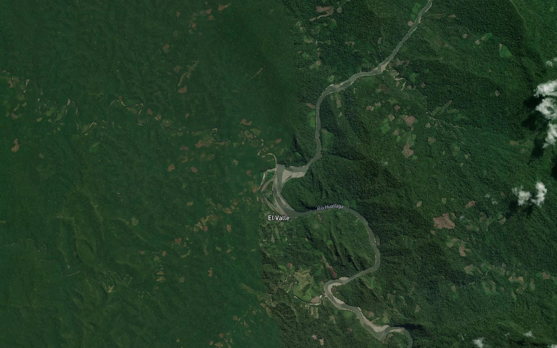 Satellite map of the Rio del Valle