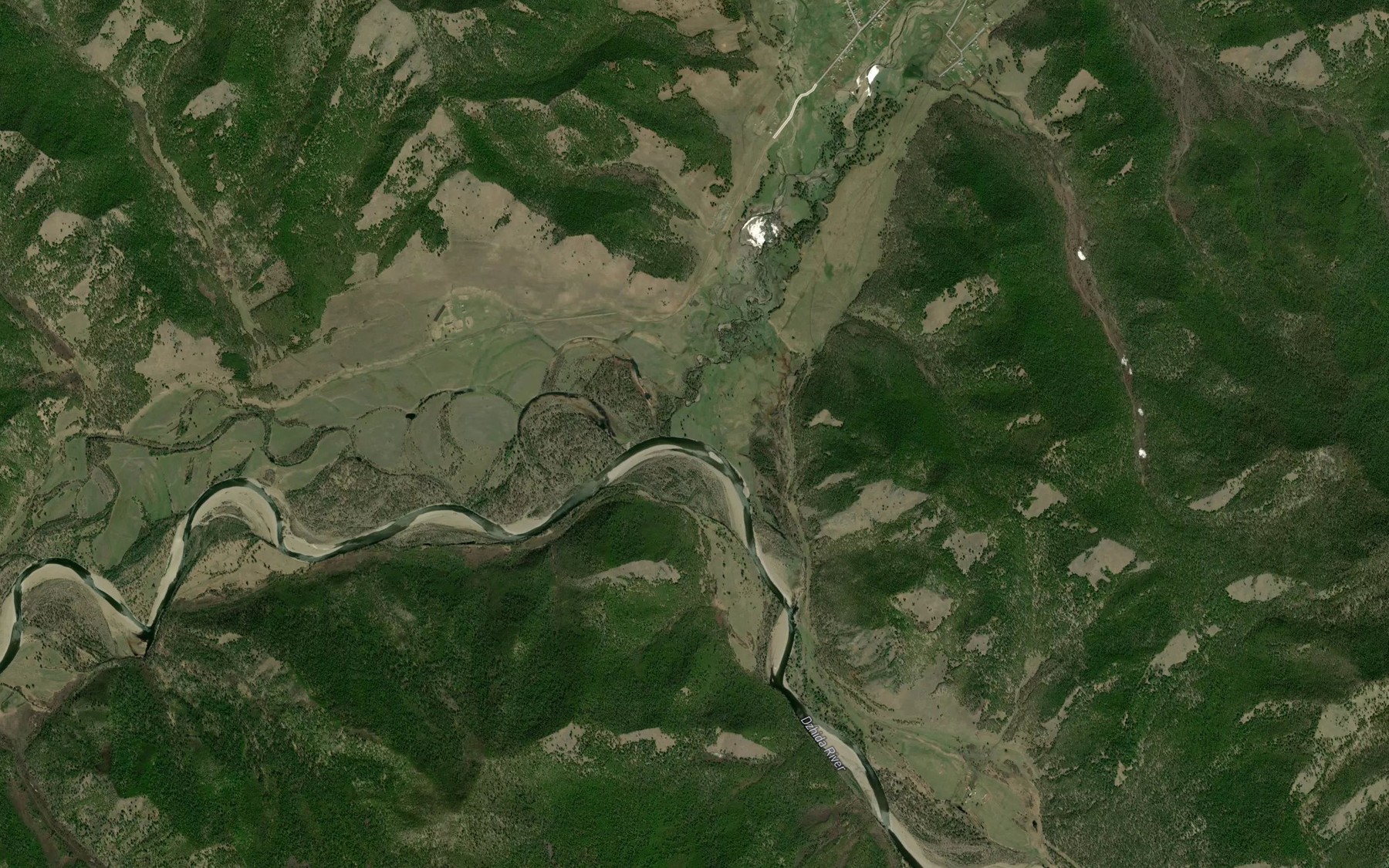 Satellite map of the Bol'shaya Shara-Azarga