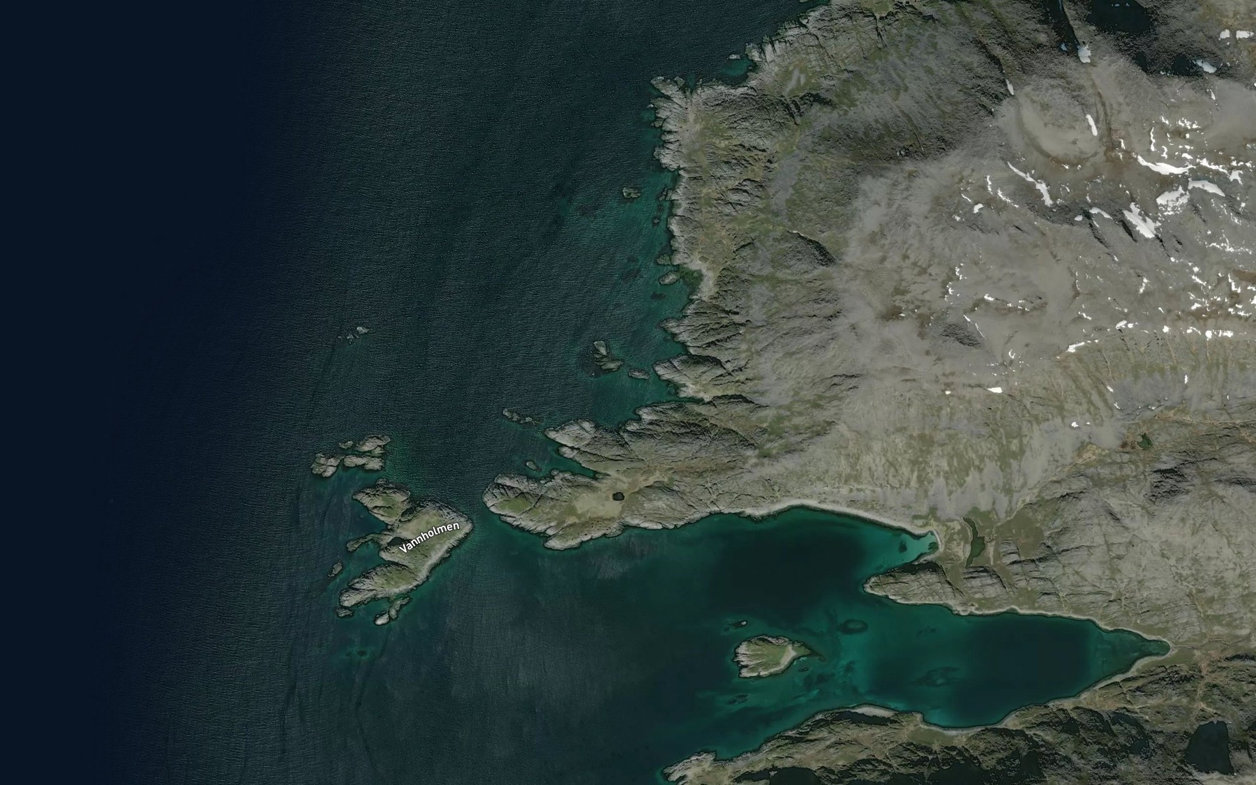 Satellite map of the Valsevika