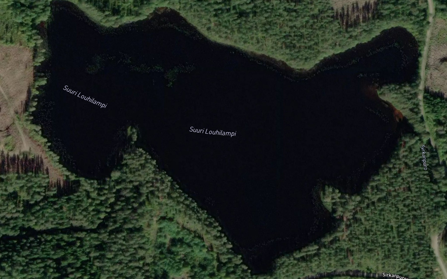 Satellite map of the Suuri Louhilampi