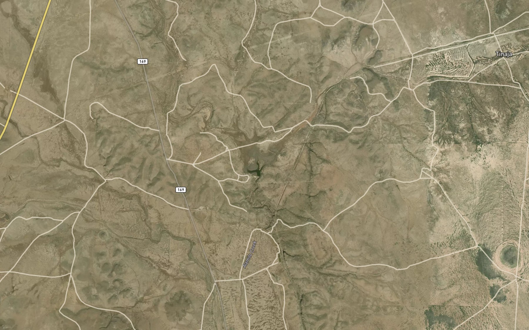 Satellite map of the San Estaban Lake