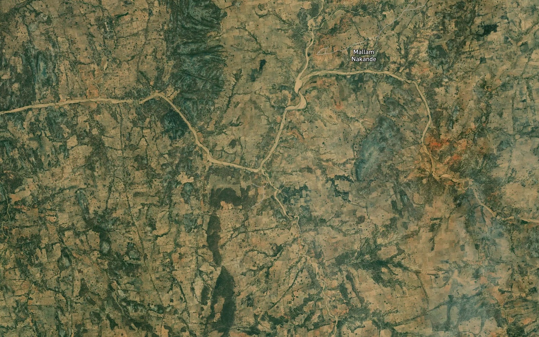 Satellite map of the River Chabi