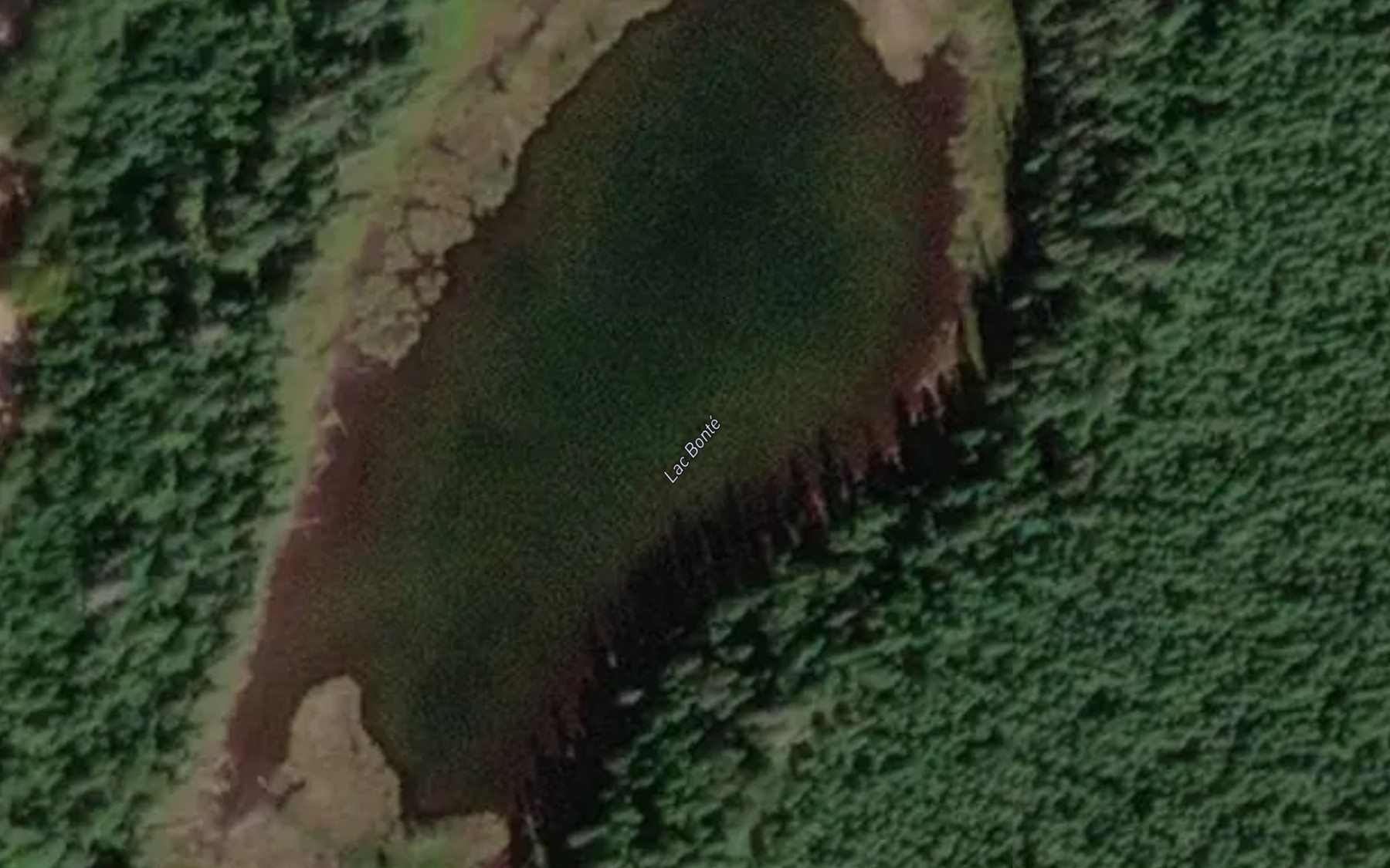 Satellite map of the Lac Bonte