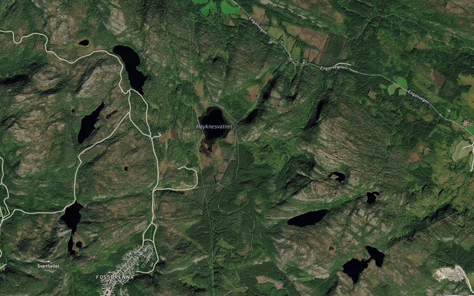 Satellite map of the Djupbekken